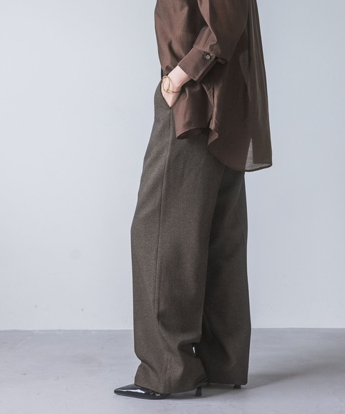 19AW SISE セットアップ　コート　パンツ WARDROBE SMART】ライト オックスフォード セットアップ