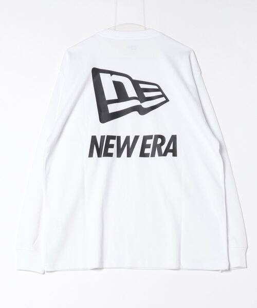 NEW ERA(ニューエラ)の「ニューエラ PA LS OS PF TEE FLAG AND WORDMARK WHI(Tシャツ/カットソー・メンズ・ホワイト・LL/M/L)」の2枚目の写真