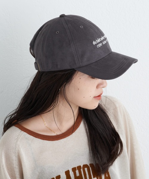 CIAOPANIC TYPY（チャオパニックティピー）の「LOGO刺繍スウェードキャップ（キャップ・レディース・グリーン/チャコールグレー/レッド/オフホワイト・ONE SIZE）」の17枚目の写真