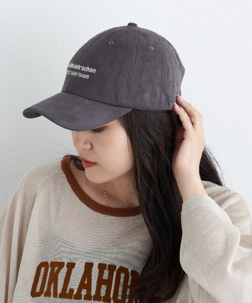 CIAOPANIC TYPY（チャオパニックティピー）の「LOGO刺繍スウェードキャップ（キャップ・レディース・グリーン/チャコールグレー/レッド/オフホワイト・ONE SIZE）」の18枚目の写真