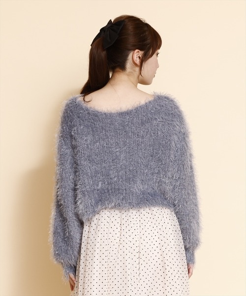 REDYAZEL（レディアゼル）の「クロップドシャギーニットトップス（ニット/セーター・レディース・ホワイト/ピンク/ブルー・FREE）」の17枚目の写真