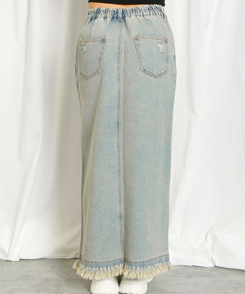 GORGE（ゴージ）の「ダメージアシメデニムスカート（デニムスカート・レディース・ブラック/ブルー系その他・F）」の7枚目の写真