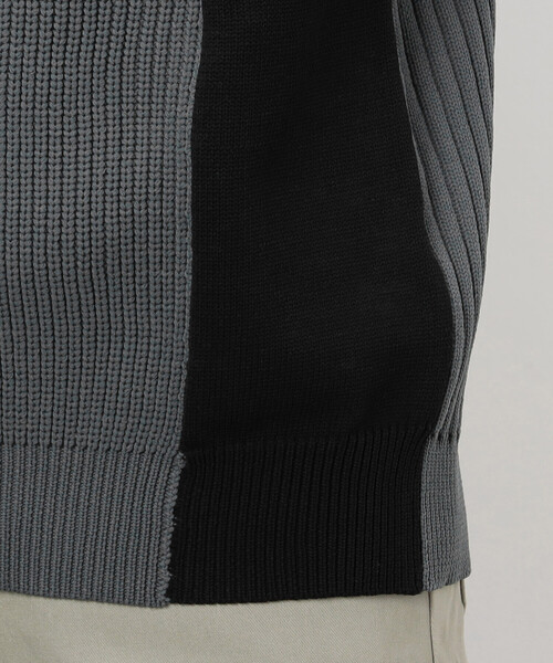 COMME CA ISM（コムサイズム）の「両畦編み デザイン ケーブルニット（ニット/セーター・メンズ・オフホワイト/ブラック/ネイビー・LARGE/MEDIUM）」の15枚目の写真