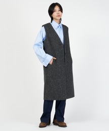 THE SHINZONE（ザ　シンゾーン）の「HERRINGBONE GILET ヘリンボーン ジレ ロング（その他アウター・メンズ）」