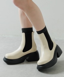 SENSE OF PLACE by URBAN RESEARCH | 『柴田ひかりさん着用』『消臭』サイドゴアボリュームソールブーツ(ブーツ)