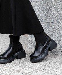 SENSE OF PLACE by URBAN RESEARCH | 『柴田ひかりさん着用』サイドゴアボリュームソールブーツ(ブーツ)
