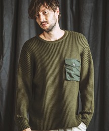 【NO ID.】Command Sweater Big Pullover / コマンド セーター ビッグ プルオーバー