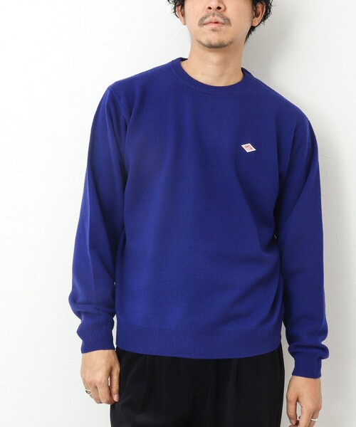 DANTON（ダントン）の「【DANTON/ダントン】ラムウール クルーネックニット 24AW（ニット/セーター・メンズ・グリーン/ブラック/ブルー・42/40/38）」の7枚目の写真