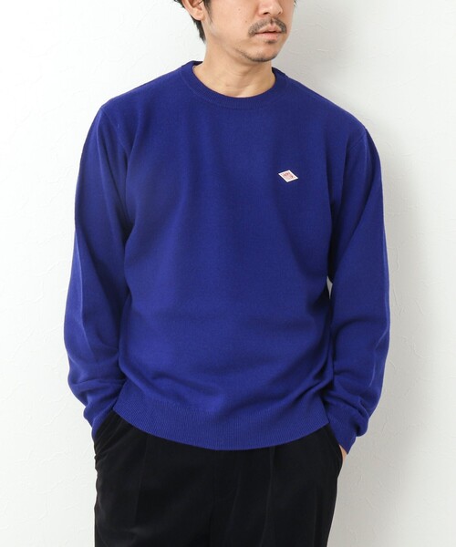 DANTON（ダントン）の「【DANTON/ダントン】ラムウール クルーネックニット 24AW（ニット/セーター・メンズ・グリーン/ブラック/ブルー・42/40/38）」の8枚目の写真