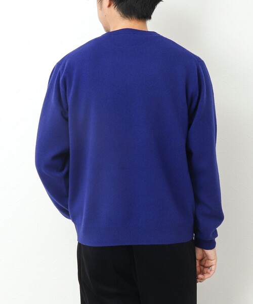 DANTON（ダントン）の「【DANTON/ダントン】ラムウール クルーネックニット 24AW（ニット/セーター・メンズ・グリーン/ブラック/ブルー・42/40/38）」の9枚目の写真