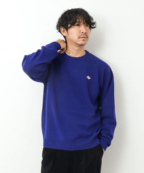 DANTON（ダントン）の「【DANTON/ダントン】ラムウール クルーネックニット 24AW（ニット/セーター・メンズ・グリーン/ブラック/ブルー・42/40/38）」の10枚目の写真