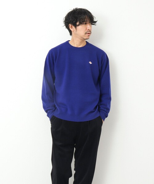 DANTON（ダントン）の「【DANTON/ダントン】ラムウール クルーネックニット 24AW（ニット/セーター・メンズ・グリーン/ブラック/ブルー・42/40/38）」の11枚目の写真