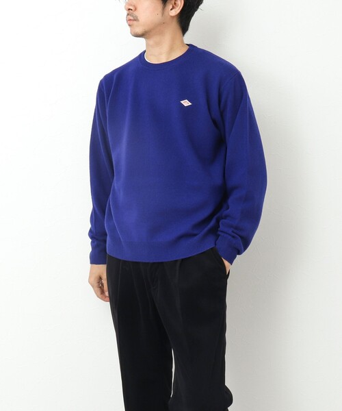 DANTON（ダントン）の「【DANTON/ダントン】ラムウール クルーネックニット 24AW（ニット/セーター・メンズ・グリーン/ブラック/ブルー・42/40/38）」の12枚目の写真
