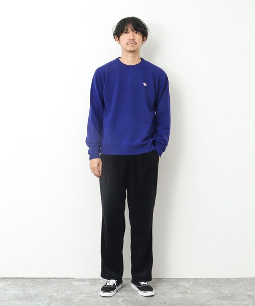 DANTON（ダントン）の「【DANTON/ダントン】ラムウール クルーネックニット 24AW（ニット/セーター・メンズ・グリーン/ブラック/ブルー・42/40/38）」の16枚目の写真