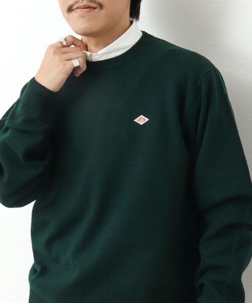 DANTON（ダントン）の「【DANTON/ダントン】ラムウール クルーネックニット 24AW（ニット/セーター・メンズ・グリーン/ブラック/ブルー・42/40/38）」の19枚目の写真