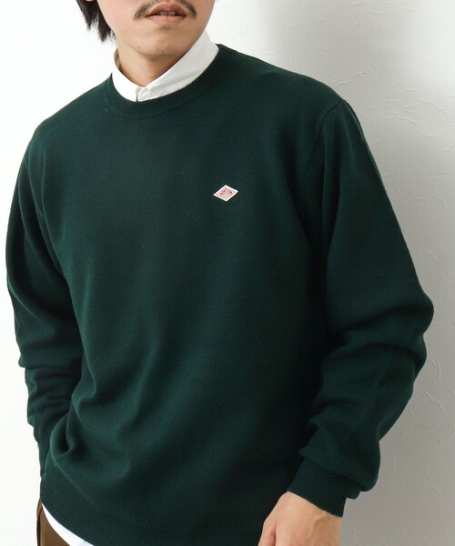 DANTON（ダントン）の「【DANTON/ダントン】ラムウール クルーネックニット 24AW（ニット/セーター・メンズ・グリーン/ブラック/ブルー・42/40/38）」の20枚目の写真