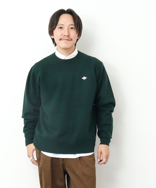 DANTON（ダントン）の「【DANTON/ダントン】ラムウール クルーネックニット 24AW（ニット/セーター・メンズ・グリーン/ブラック/ブルー・42/40/38）」の22枚目の写真