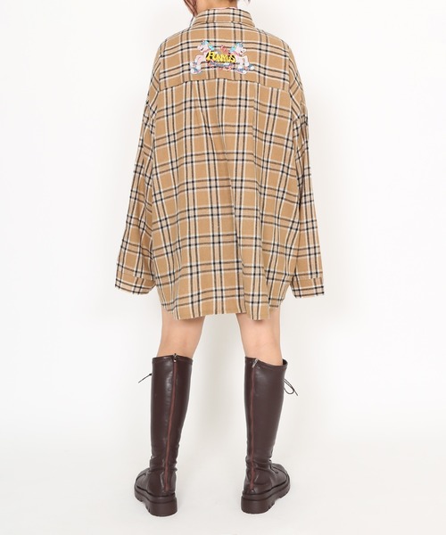 PUNYUS(プニュズ)の「10th ユニコーンチェックシャツ(シャツ/ブラウス・レディース・ベージュ系その他/ブラック系その他・1/2/3/4)」の6枚目の写真