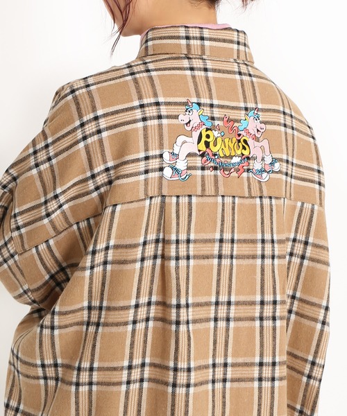 PUNYUS(プニュズ)の「10th ユニコーンチェックシャツ(シャツ/ブラウス・レディース・ベージュ系その他/ブラック系その他・1/2/3/4)」の7枚目の写真