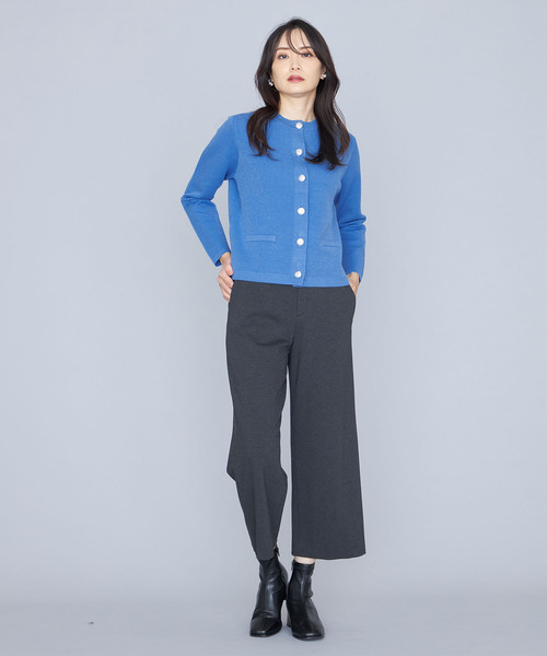 A/C DESIGN BY ALPHA CUBIC（エーシーデザインバイアルファキュービック）の「【洗濯可能】メタルボタンニットカーディガン（カーディガン/ボレロ・レディース・ブルー/オフホワイト/ネイビー・M/L）」の17枚目の写真