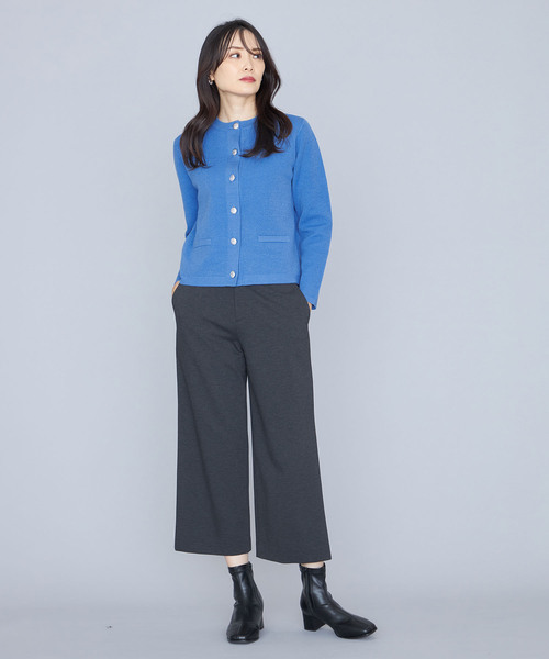 A/C DESIGN BY ALPHA CUBIC（エーシーデザインバイアルファキュービック）の「【洗濯可能】メタルボタンニットカーディガン（カーディガン/ボレロ・レディース・ブルー/オフホワイト/ネイビー・M/L）」の18枚目の写真
