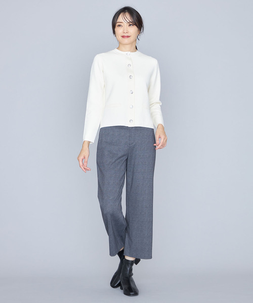 A/C DESIGN BY ALPHA CUBIC（エーシーデザインバイアルファキュービック）の「【洗濯可能】メタルボタンニットカーディガン（カーディガン/ボレロ・レディース・ブルー/オフホワイト/ネイビー・M/L）」の20枚目の写真