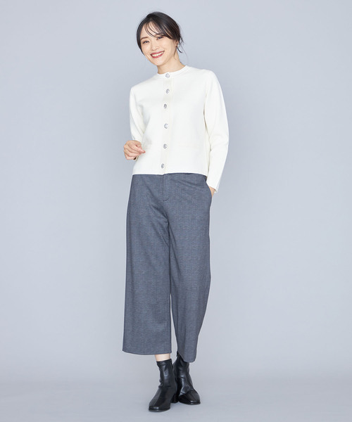 A/C DESIGN BY ALPHA CUBIC（エーシーデザインバイアルファキュービック）の「【洗濯可能】メタルボタンニットカーディガン（カーディガン/ボレロ・レディース・ブルー/オフホワイト/ネイビー・M/L）」の22枚目の写真