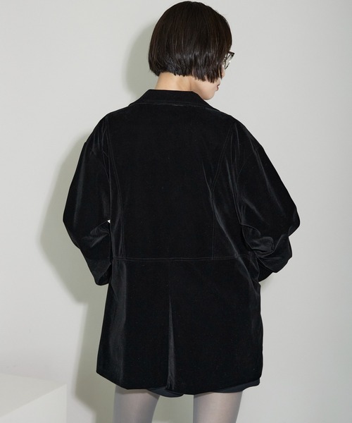 セール】ベロアテーラードジャケット（テーラードジャケット）｜leimn