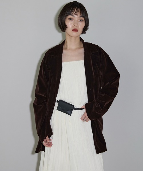 【新品未使用】leimn ／ベロアテーラードジャケットBonjour Sagan セール】ベロアテーラードジャケット（テーラードジャケット）｜leimn