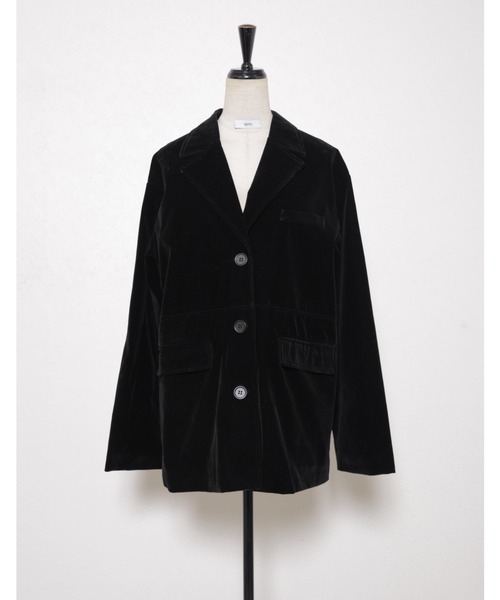 セール】ベロアテーラードジャケット（テーラードジャケット）｜leimn