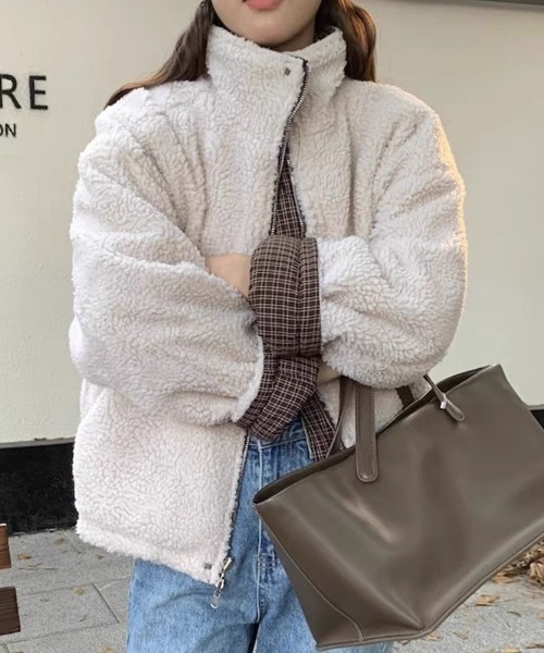 【セール】2way チェック柄ブルゾン（ブルゾン）｜AsRiRe（アスリレイ）