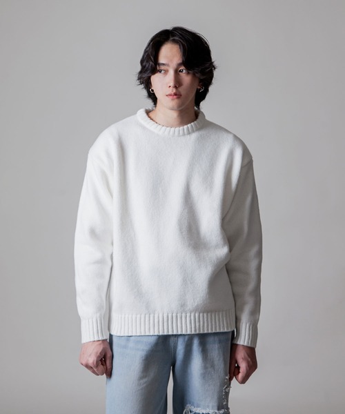 White Line】 リラックス フィット デイリー ニット / セーター
