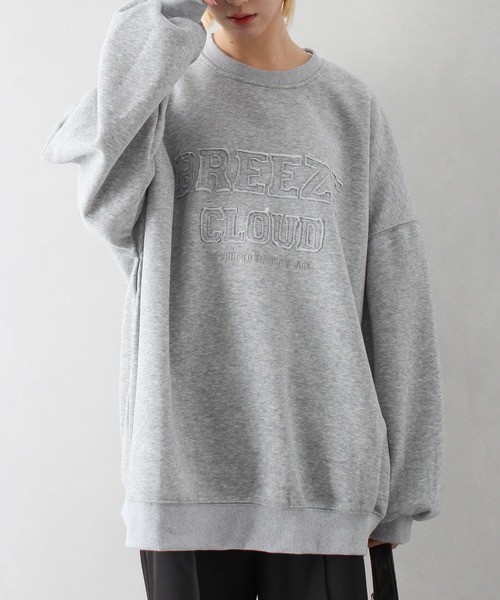 SpRay（スプレイ）の「貼付けロゴスウェット（スウェット・レディース・ボルドー/ブラック/チャコールグレー/グレー/モカ・FREE）」の11枚目の写真