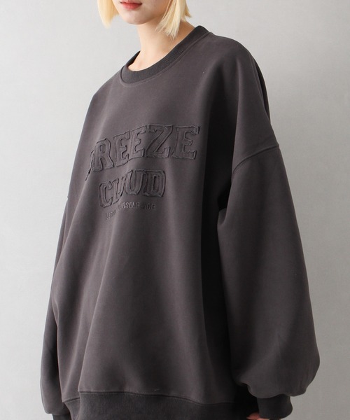 SpRay（スプレイ）の「貼付けロゴスウェット（スウェット・レディース・ボルドー/ブラック/チャコールグレー/グレー/モカ・FREE）」の21枚目の写真