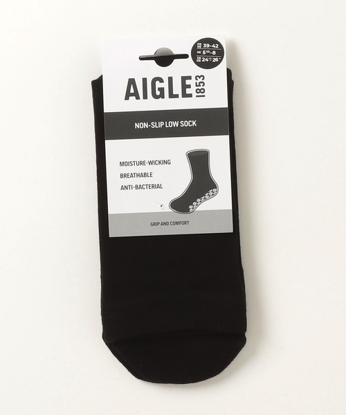AIGLE（エーグル）の「アンチスリップ ミッドソックス（ソックス/靴下・レディース・ブラック・43/35/39）」の2枚目の写真