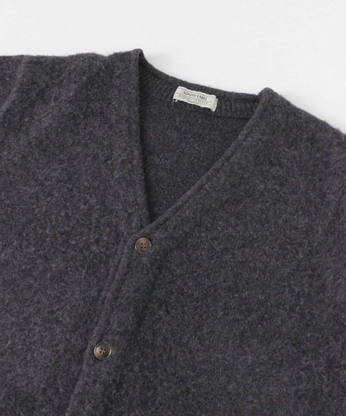 URBAN RESEARCH Sonny Label（アーバンリサーチサニーレーベル）の「モヘヤタッチVネックニットカーディガン（カーディガン/ボレロ・メンズ・グリーン/ダークブラウン/チャコールグレー/パープル・MEDIUM/LARGE）」の9枚目の写真