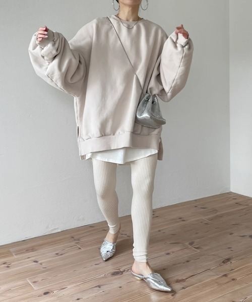 wee9s(ウィークス)の「【3枚SET】CHIRARISM tank top / お尻すっぽり!レイヤードにもってこいなチラリズムタンクトップ3枚セット(タンクトップ・レディース・アイボリー・FREE)」の4枚目の写真