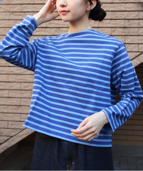 ORCIVAL オーシバル クルーネック ボーダー ロングスリーブ Tシャツ ３ BEAMS（ビームス）【別注】ORCIVAL / クルーネック ボーダー