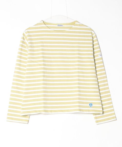 ORCIVAL（オーシバル）の「ORCIVAL/オーシバル　コットンロード　クルーネックロングスリーブプルオーバー　ボーダー　CREWNECK LONGSLEEVE P.O. BORDER　B259（Tシャツ/カットソー・レディース・ピンク/ブルー/ブラック/グリーン/スカイブルー・1）」の18枚目の写真