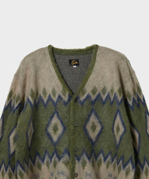 Needles ニードルス　ダイヤモンド柄カーディガン Lサイズ Needles（ニードルス）の「【NEEDLES/ニードルズ】Mohair Cardigon