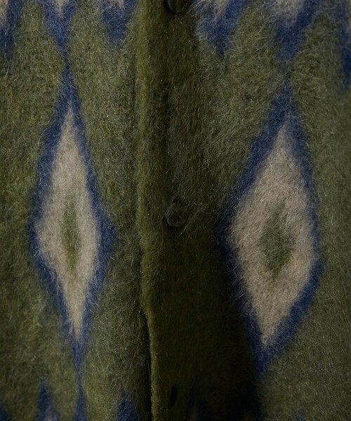 Needles（ニードルス）の「【NEEDLES/ニードルズ】Mohair Cardigon - Diamond（カーディガン/ボレロ・メンズ・オリーブ・S/M/L）」の10枚目の写真