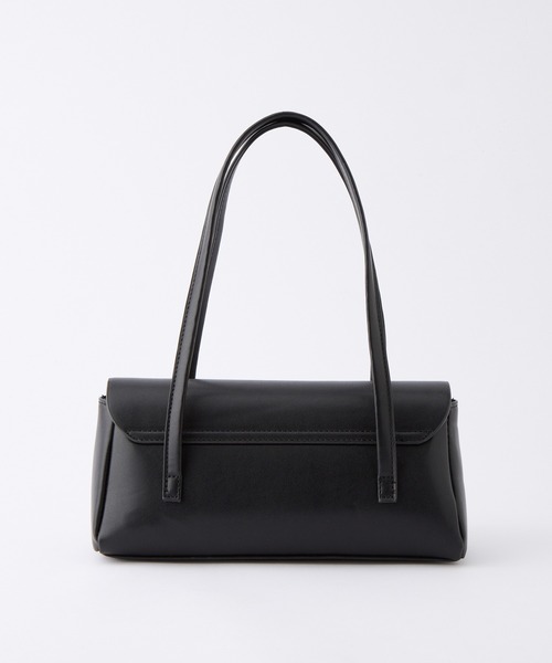 BONLECILL noir(ボンルシールノワール)の「【BONLECILL noir】フロントリボンロングハンドルフラップバッグ(ハンドバッグ・レディース・シルバー/ブラック/レッド・FREE)」の10枚目の写真
