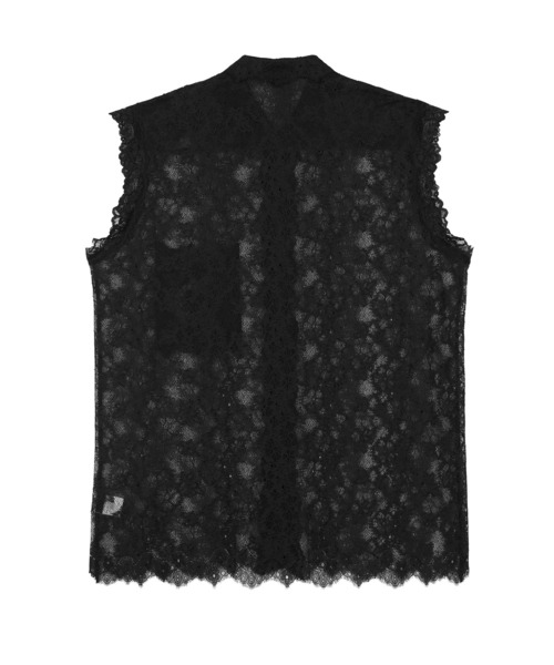 JNBY（ジェーエヌビーワイ）の「Sheer Lace Shirt / シアーレースシャツ（シャツ/ブラウス・レディース・ブラック・36/38/40）」の8枚目の写真