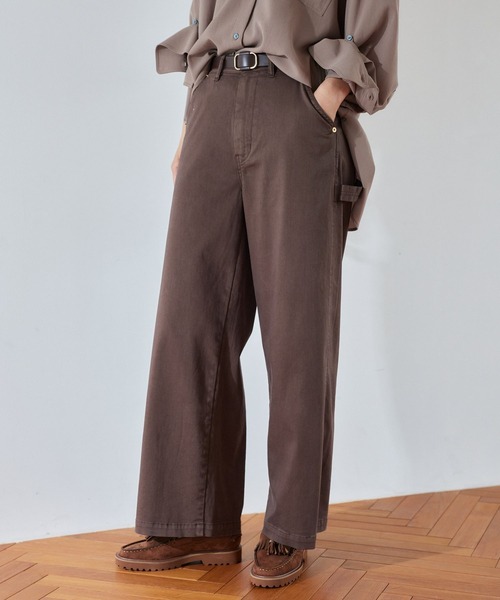 PICCADILLY(ピカデリー)の「BARNYARDSTORM / PICCADILLY別注 / ペインターワイドパンツ(その他パンツ・レディース・オフホワイト/チャコールグレー/ライトグレー/ブラウン・S/M/L)」の15枚目の写真