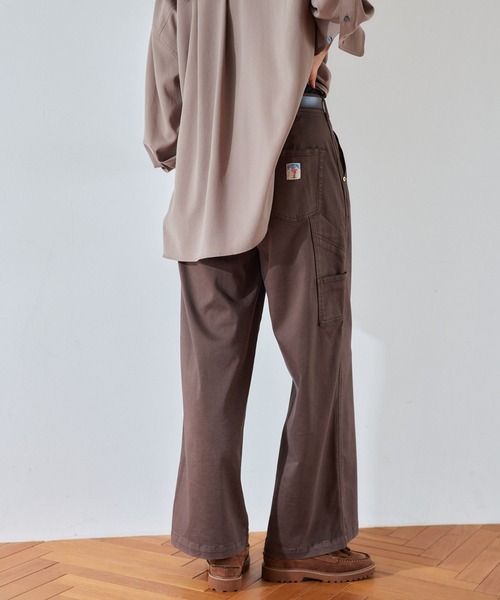 PICCADILLY(ピカデリー)の「BARNYARDSTORM / PICCADILLY別注 / ペインターワイドパンツ(その他パンツ・レディース・オフホワイト/チャコールグレー/ライトグレー/ブラウン・S/M/L)」の16枚目の写真