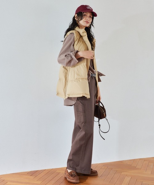 PICCADILLY(ピカデリー)の「BARNYARDSTORM / PICCADILLY別注 / ペインターワイドパンツ(その他パンツ・レディース・オフホワイト/チャコールグレー/ライトグレー/ブラウン・S/M/L)」の19枚目の写真