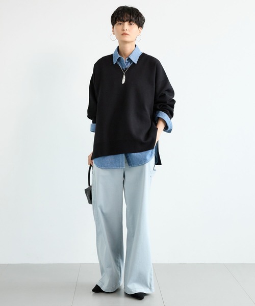 PICCADILLY(ピカデリー)の「BARNYARDSTORM / PICCADILLY別注 / ペインターワイドパンツ(その他パンツ・レディース・オフホワイト/チャコールグレー/ライトグレー/ブラウン・S/M/L)」の20枚目の写真