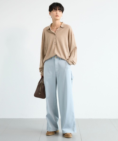 PICCADILLY(ピカデリー)の「BARNYARDSTORM / PICCADILLY別注 / ペインターワイドパンツ(その他パンツ・レディース・オフホワイト/チャコールグレー/ライトグレー/ブラウン・S/M/L)」の21枚目の写真