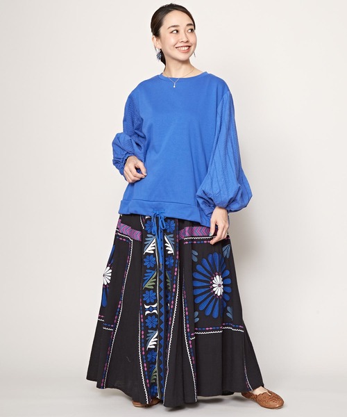 刺繍ロングコート　チャイハネ チャイハネ（チャイハネ）の「【チャイハネ】スザニー刺繍ロング