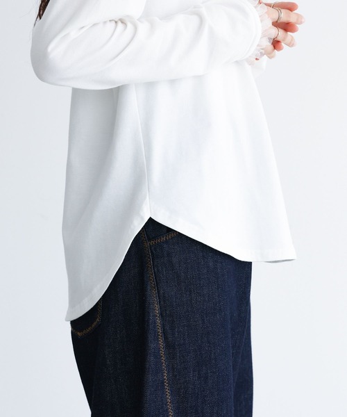 somari imagination(ソマリ イマジネーション)の「『チュールフードカットソー』(Tシャツ/カットソー・レディース・ブラック/オフホワイト・1/2)」の13枚目の写真